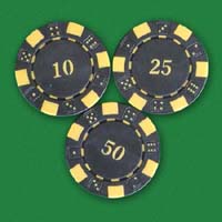 2 Colour Casino Chips | Steamboat Tables Custom Poker Tables