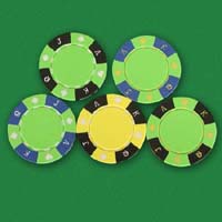 3 Colour Casino Chips | Steamboat Tables Custom Poker Tables